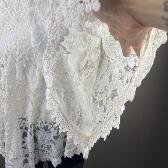 Vintage Retro ONESIZE  Lace Romantic Bohemian Poncho - Picture 4 of 8